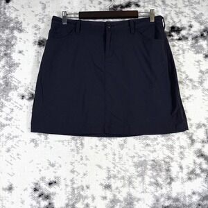 Eddie Bauer Travex Skort Womens Size 10 Black Performance Hiking Outdoors Stretc